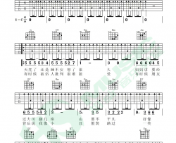 李荣浩《成长之重量》吉他谱(G调)-Guitar Music Score