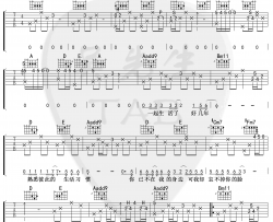 王佳杨《遗憾》吉他谱(A调)-Guitar Music Score