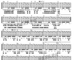 张楚《姐姐》吉他谱-Guitar Music Score