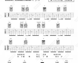 莫文蔚《电台情歌》吉他谱(A调)-Guitar Music Score
