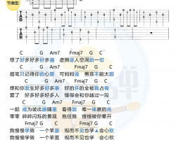 徐秉龙《笨蛋》吉他谱(C调)-Guitar Music Score