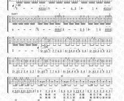 唐朝乐队《太阳》吉他谱(G调)-Guitar Music Score