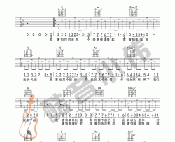 薛之谦《我害怕 简单版 》吉他谱(C调)-Guitar Music Score