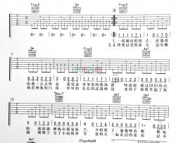 李荣浩《老街》吉他谱-Guitar Music Score