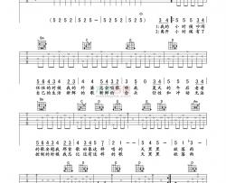 孙燕姿《天黑黑》吉他谱-Guitar Music Score