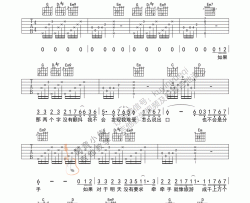 陈奕迅《十年》吉他谱(G调)-Guitar Music Score