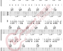 王力宏《我们的歌》吉他谱-六线谱-C调弹唱谱