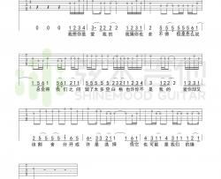 蔡健雅《空白格（指弹）》吉他谱(G调)-Guitar Music Score