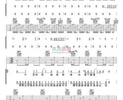周杰伦《画沙》吉他谱-Guitar Music Score