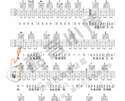 齐秦《外面的世界》吉他谱(C调)-Guitar Music Score