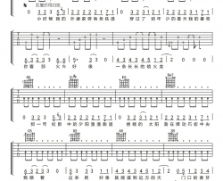 焦迈奇《哗啦啦少年再见》吉他谱(G调)-Guitar Music Score