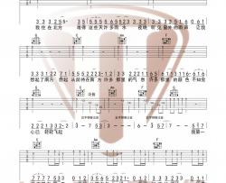达达乐队《南方》吉他谱(C调)-Guitar Music Score