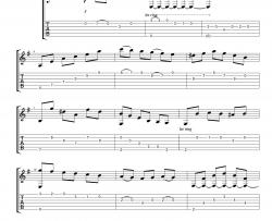 巴西华尔兹指弹谱-独奏六线谱-古典吉他指弹曲目