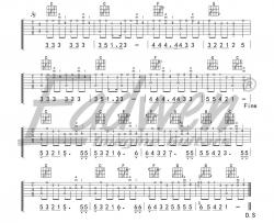 圣诞歌曲《铃儿响叮当》吉他谱(C调)-Guitar Music Score