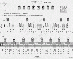 老狼《恋恋风尘》吉他谱(E调)-Guitar Music Score