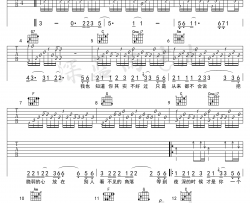 陈硕子《凌晨三点》吉他谱(F调)-Guitar Music Score