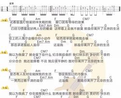 《那是你离开了北京的生活》吉他谱-薛之谦-C调简单版弹唱吉他谱