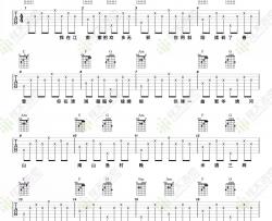 一颗狼星《红马》吉他谱(C调)-Guitar Music Score
