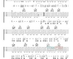 费翔《故乡的云》吉他谱-Guitar Music Score